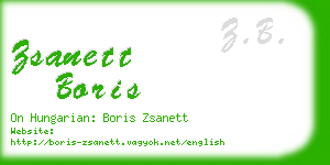 zsanett boris business card